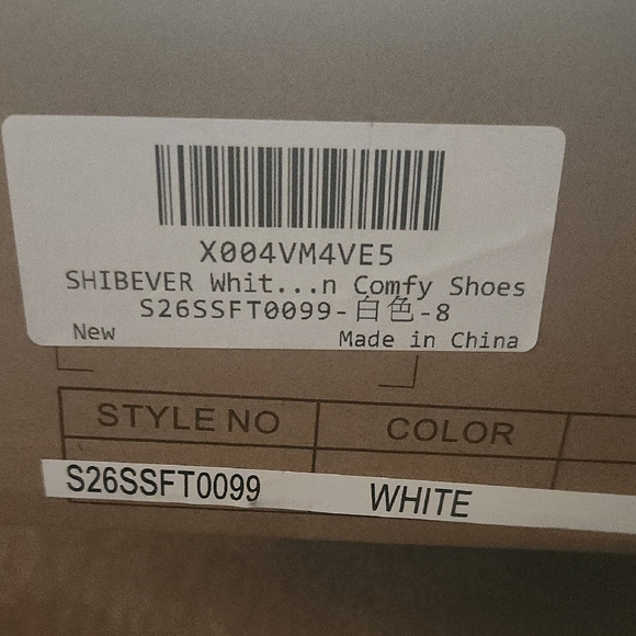 Shibever Women's White Slide Sandals - Picture 11 of 11